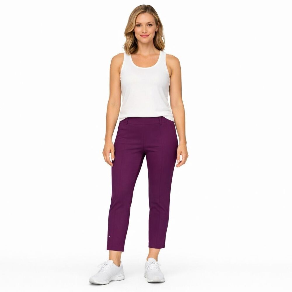 LULULEMON Purple Athletic Stretch Pants Regular 8 Women's‎ Ankle Yoga Gym